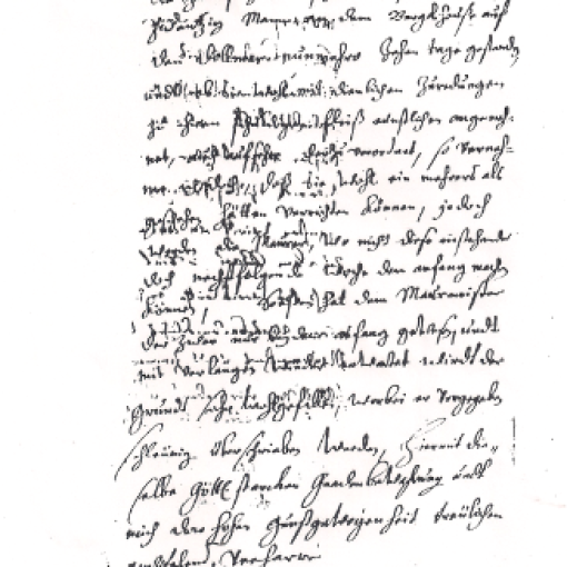 Anschreiben an der Herzog Moritz von Naumburg